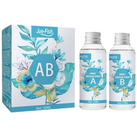 Kit de résine époxy pour moulage et revêtement, résistant aux UV et à la chaleur, mélange facile (ratio 1:1). (1/5)