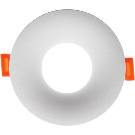IluminaShop - Aro Fijo Deep Redondo Blanco para GU10/MR16