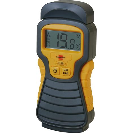 Brennenstuhl 1298680 Rivelatore di umidità MD per legni, muri e pavimenti, Grigio/Giallo (1/4)