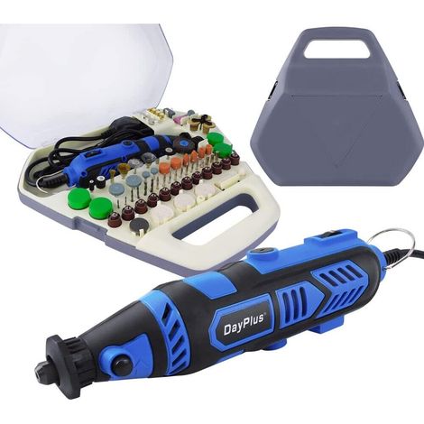 Des forets rotatifs multifonctions pour le meulage, la découpe et le polissage, équipés de 252 accessoires, y compris des ponceuses et des polisseuses, peuvent être utilisés pour la découpe, la gravur