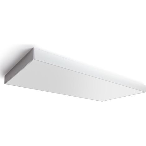 – Kit en saillie pour panneaux LED 120x60 cm blanc – 4 profilés en aluminium – Installation sans faux plafond – Pour espaces confinés (1/5)