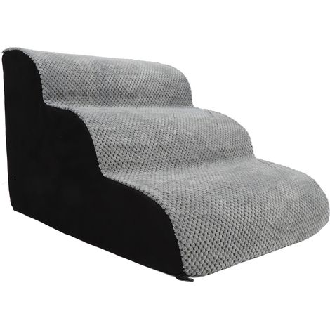 Escalier pour animaux de compagnie, structure robuste, supporte une charge importante, facile à nettoyer, rampe pour chiens, lits hauts, canapés, petit escalier à 3 niveaux. (1/5)