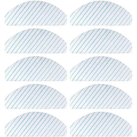 Lot de 10 de rechange patins de lavage pour Ecovacs Deebot OZMO T9 série T8 série T8 AIVI T8 Max N8 Pro Plus aspirateur robot (1/5)