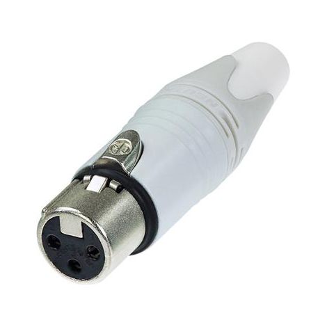 Neutrik NC3FXX-WT Connettore XLR Presa dritta Poli: 3 Bianco 1 pz.