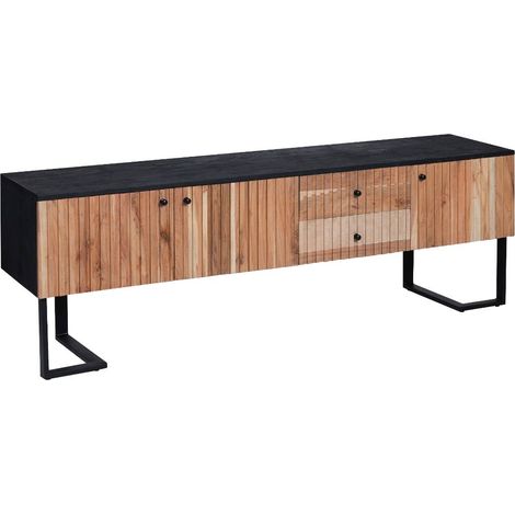 Meuble TV en bois d'acacia et métal Pippa (1/5)