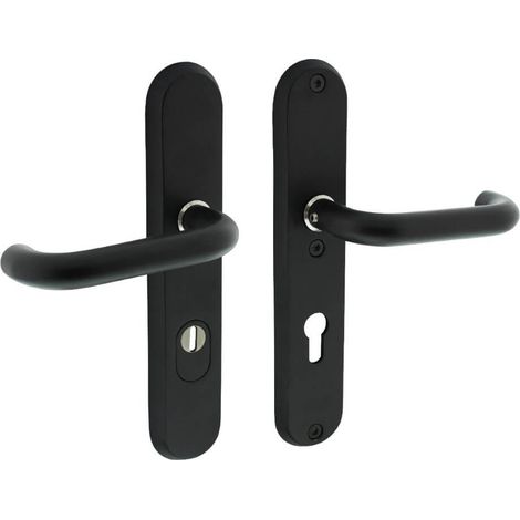 Quincaillerie de porte dérobée Aurano PC 55mm core pull protection ovale noir - 0023.396129Z