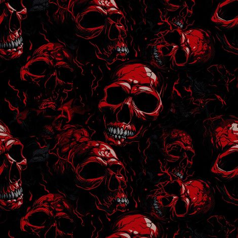 Tela decorativa para exteriores Oxford - Motivo de calavera I DX4507 (1/5)