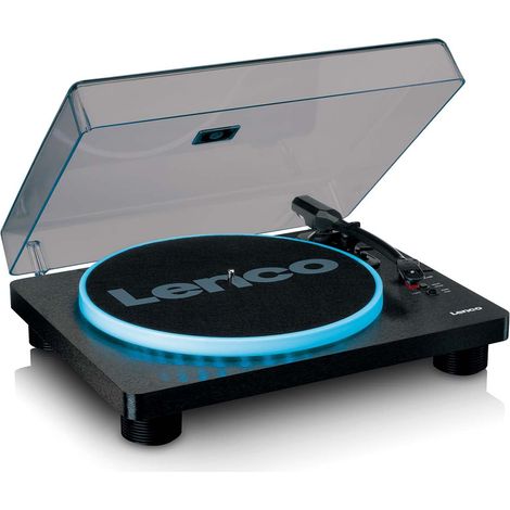 Lenco LS-50LEDBK Table tournante debelt-drive Black Manual