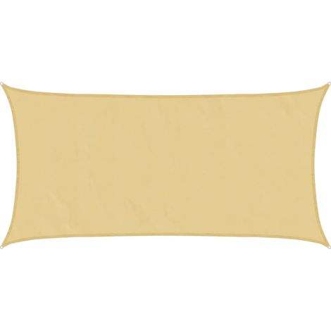 vidaXL Voile d'ombrage sable 5x2,5 m 100 % polyester oxford