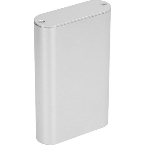 Elektronikgehäuse aus silbermattem Aluminium, Projektbox für Leiterplatten, Abmessungen 24 x 70 x 110 mm (1/5)
