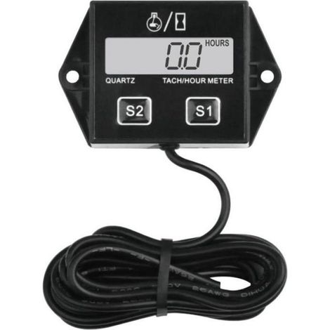 Compteur D'heures Et Tachymetre - 0 À 30000 Tr/min - Pour Moteurs 2 Temps Et 4 Temps - 1 Pièce (1/4)