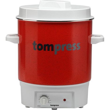 Stérilisateur émaillé électrique Tom Press pour stérilisation conserves et cuisson (1/5)