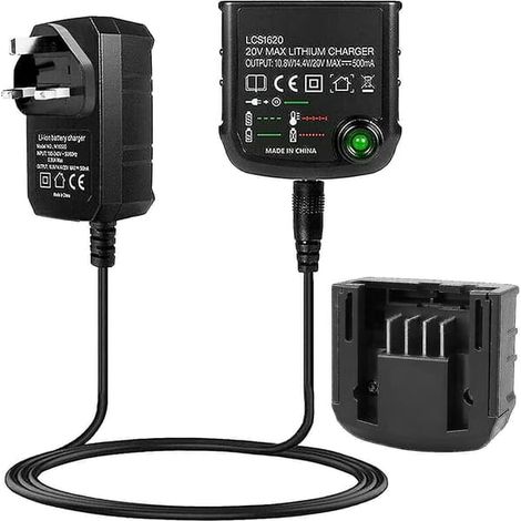 BelleRise - Chargeur de batterie Li-ion pour batterie Black & Decker 18 V Li-ion LCS1620 (1/5)