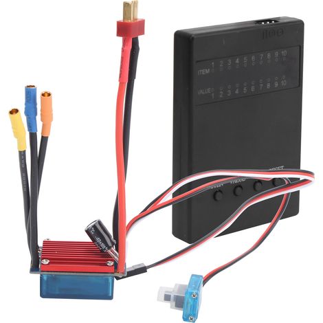 Carte de programmation ESC sans balais 25A, ensemble de contrôle de vitesse électrique compatible avec voiture RC 1/14 1/16 (1/5)