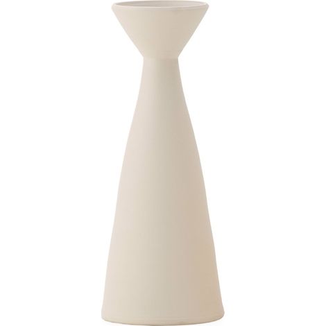 Vase en argile gris design élégant pour décoration intérieure - beige argile clair naturel (1/3)