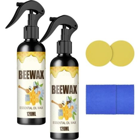 Spray à la Cire d'abeille - Beewax - 2PCS - Entretien Meubles - Protection Durable - Brillant (1/4)