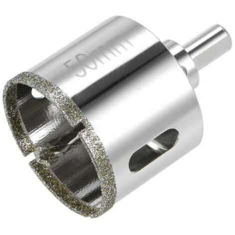 Foret diamant pour scie cloche en verre, céramique, porcelaine, carrelage 50 mm