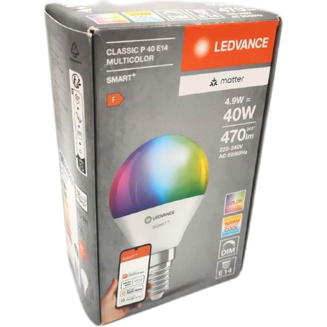 Lampada ledvance multicolor classic p40 dimmerabile controllo rgb 4.9W (1/3)