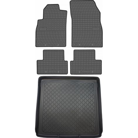 Opel Astra IV J Kombi de 09.2010 a 03.2016 SET - Alfombrillas de goma para coche + alfombrilla para maletero