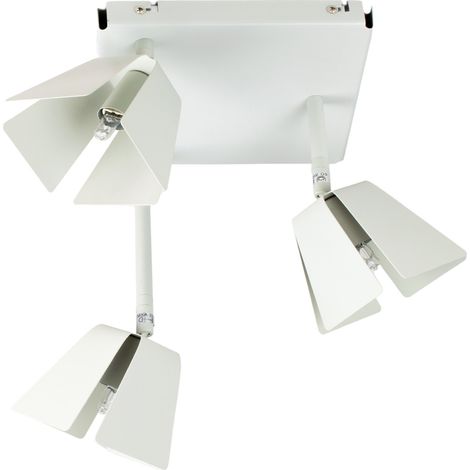Plafonnier metal design 3 spots orientables Applique ampoules halogenes G9 33W (1/3)