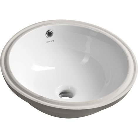 Under-Counter Ceramic Washbasin 38x38cm, blanc (1/3)