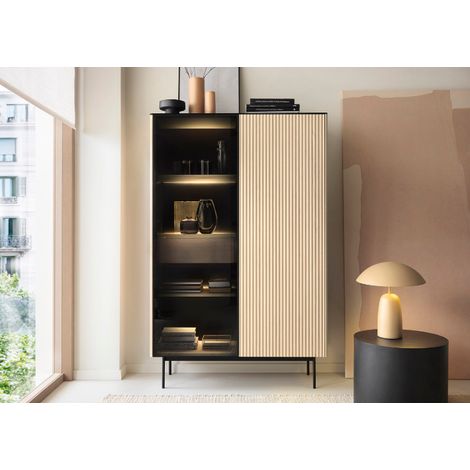 Vitrine ORTA WTSZ107 – Élégance contemporaine avec éclairage LED (1/4)
