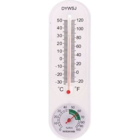 Thermomètre et hygromètre suspendu au mur, pour l'intérieur et l'extérieur, jardin, bureau, enregistreur de température (1/5)