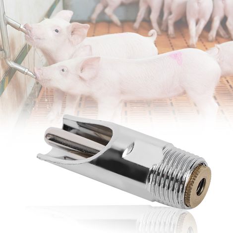Lot de 5 abreuvoirs plats automatiques amovibles pour porcs - Matériel d'élevage porcin
