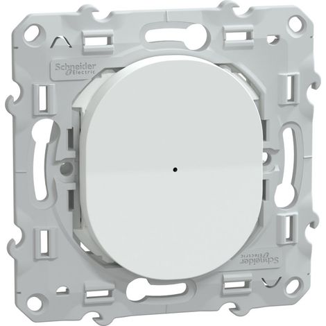 SCHNEIDER WISER OVALIS BOUTON POUSSOIR 10A ZIGBEE BLANC - S320530W (1/5)