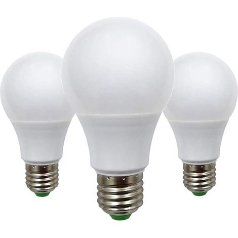 Lot de 3 ampoules LED E27 12 V AC/DC 5 W (A60 50 W halogène) basse tension Edison Screw dans ampoules blanc chaud pour éclairage solaire hors grid, camping-car, bateau, éclairage intérieur (1/5)
