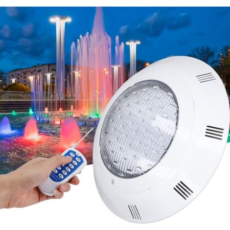 AC12V LED Couleur Lampe lumières de piscine RGB,Sous-Marine IP68 Étanche Submersible Étang Lumières Multi Couleur RVB Lampe avec Télécommande - 45W (1/5)