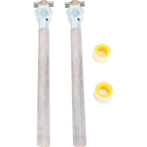 Ortviai Tige d’anode magnésium pour chauffe-eau RV – 2 pièces, 9,25 x 3/4 pouce NPT, conception à vidange rapide, compatible Suburban 233514/232767 (1/5)