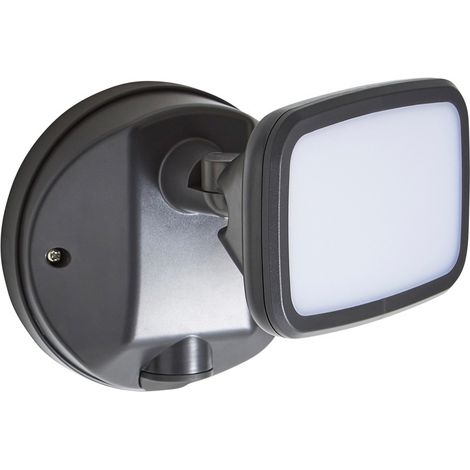 Litecraft Alma Single Floodlight 10 Watt LED Outdoor Fitting - Dark Grey (1/5)