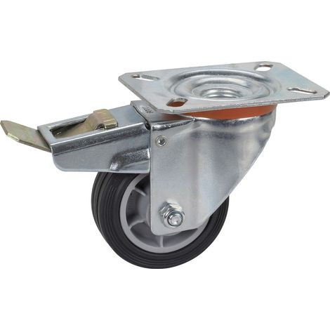 DÖRNER + HELMER Lenkrolle TPE PP-Felge Feststeller 80 mm 50 kg