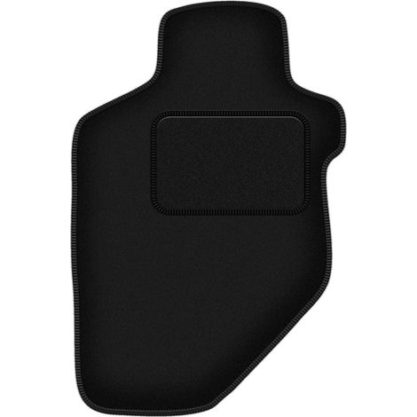 Alfombrilla de terciopelo para el conductor para: Opel Frontera B 3 puertas (1998-2006) negra