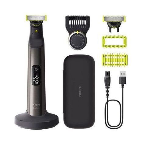 Philips One Blade Pro 360 Gesichts- und Körperrasierer QP6652/61 5,4 W Schwarz und Grau (1/5)