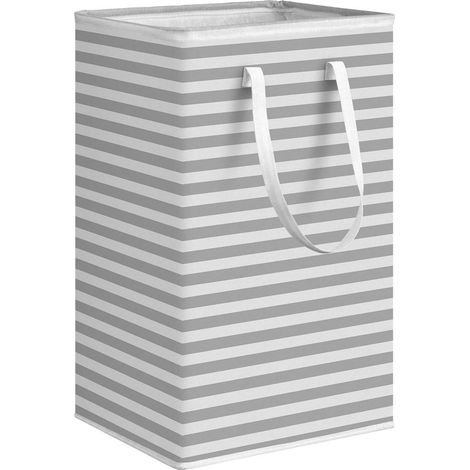 Panier à linge pliable 75L, grand format, autoportant et imperméable (gris foncé) (1/5)