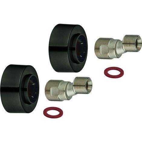 Grohe S-fit 1/2 pulgada x 3/4 pulgada 7.5 mm grafito duro verst cepillado