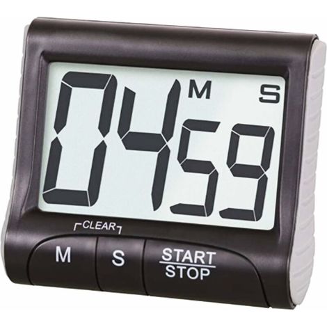 Minuteur de Cuisine Triomphe, Minuterie de Cuisine Electronique Magnétique Digital 24H Minuteur Numérique, minuterie et Fonction chronomètre, Alarme Sonore, LCD Écran Compte à Rebours Support Aimanté (1/5)