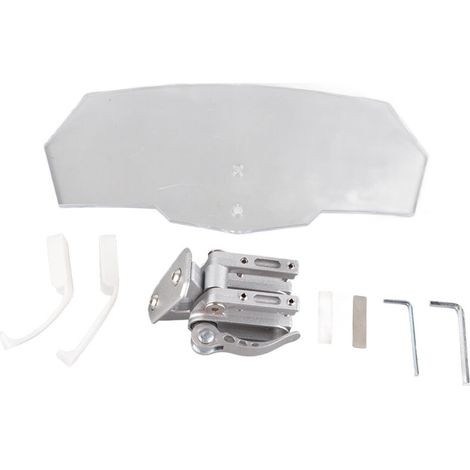 pare-brise de moto transparent coloré à bord lisse, déflecteur d'air universel pour moto (1/5)