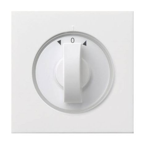 Gira Copr. manopola Tempo + Tapparella Interruttore a superficie Bianco puro [0666112], 0666 112