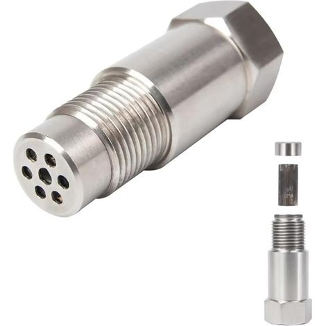 Convertisseur catalytique automobile M18X1.5 droit avec filtre, adapté universellement à la plupart des véhicules, pour le remplacement du système d'échappement du véhicule (45 mm droit)