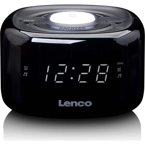 Lenco CR-12BK Radiowecker Schwarz (1/5)