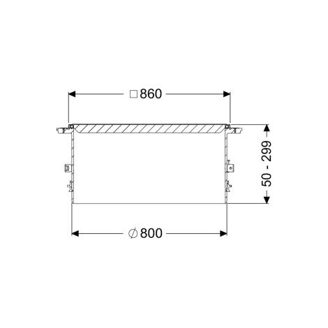 KESSEL 8740177 Pièce d'adaptation avec plaque de recouvrement