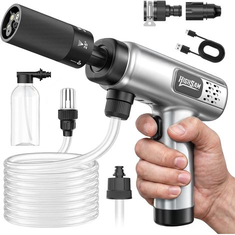 Nettoyeur Haute Pression sans Fil Portable, Max 80 Bar, Charge Type-C (1/5)