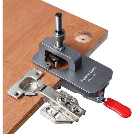 35-mm-Lochstanze, Bohrschablone, Scharnierloch-Suchwerkzeug für DIY-Türen, Schränke und Holzbearbeitung (1/5)