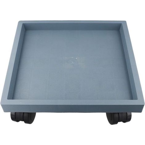 Chariot pour Plantes Chariot de Jardinière Robuste Pot Carré Déplacement Roulettes Roulantes Plateau Chariot Support de Base Intérieur/Extérieur Support pour Pots (intérieur 32,5 cm) (1/5)
