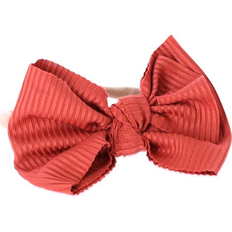 Baby-Haarreif mit Schleife – bordeauxrot (1/5)