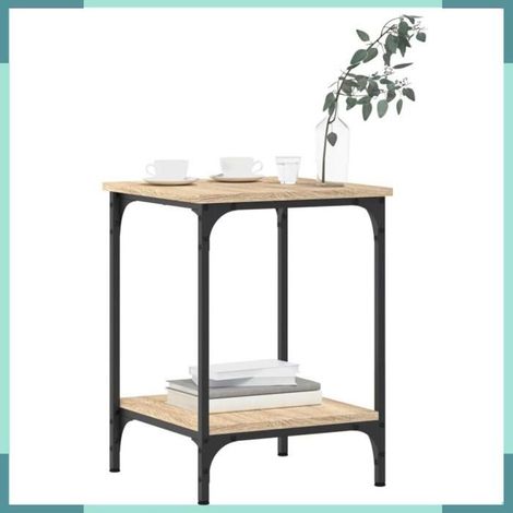 832824 Table basse chêne sonoma 40x40x55 cm bois d'ingénierie (1/5)