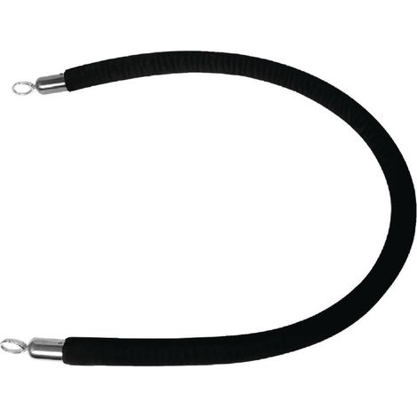 Cordon d accueil noir 2,5m - BOLERO